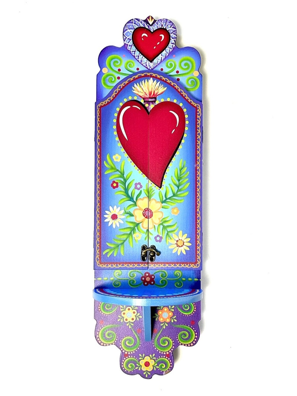 Dia De Los Muertos Day of the Dead Wooden Ofrenda Wall Altar